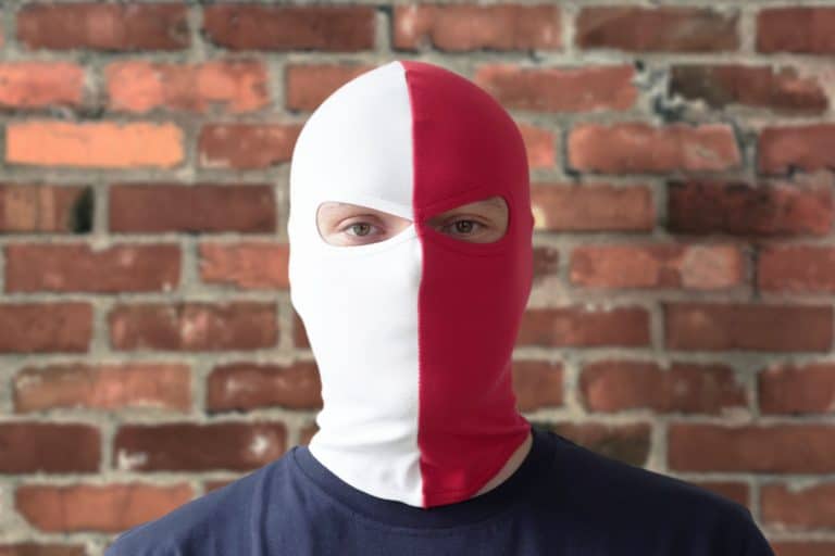 Balaclava 50/50 White/Red