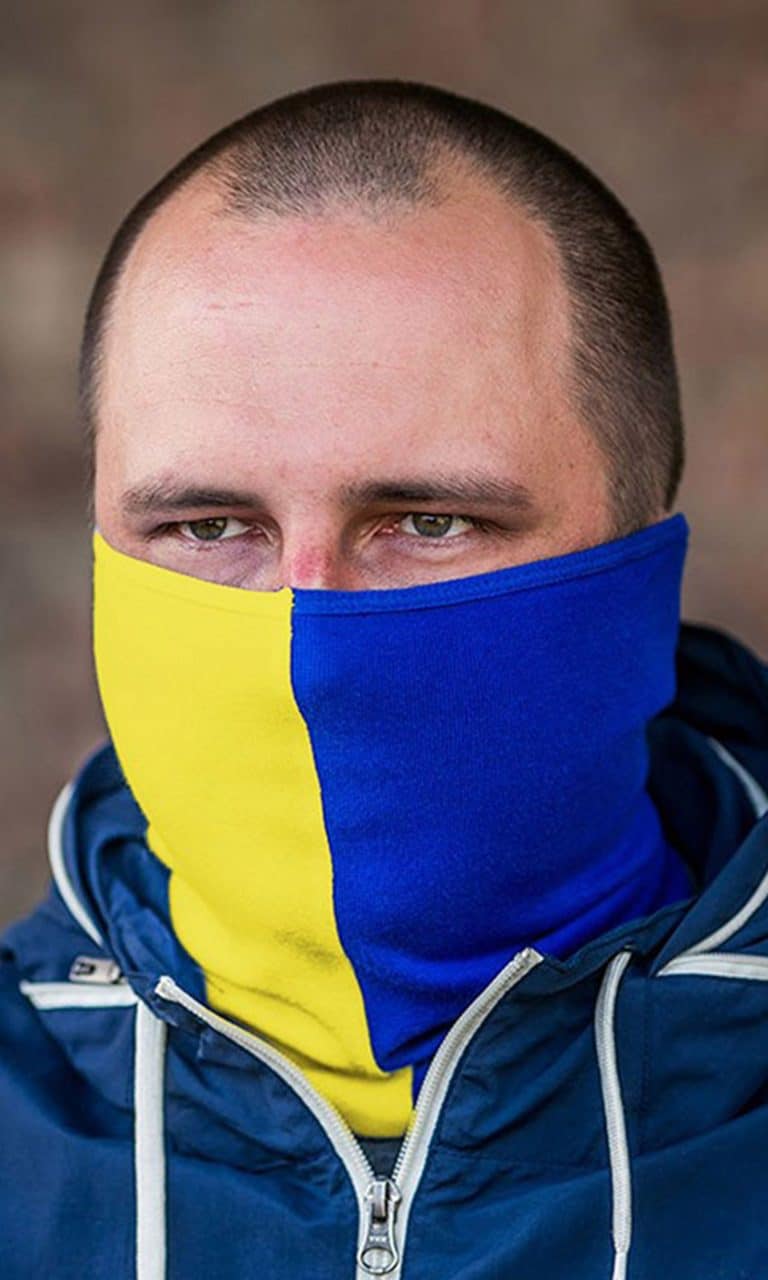 Neck Cover Blue/Yellow