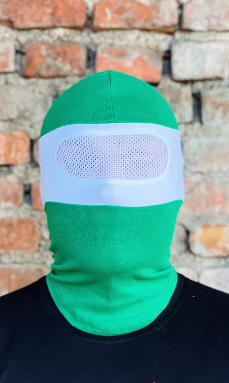 Balaclava NET Green/White