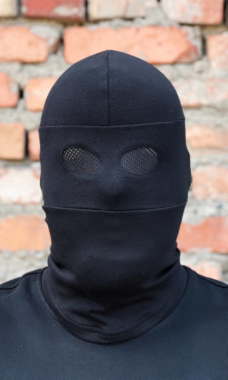 Schwarze Sturmhaube "Tactical"