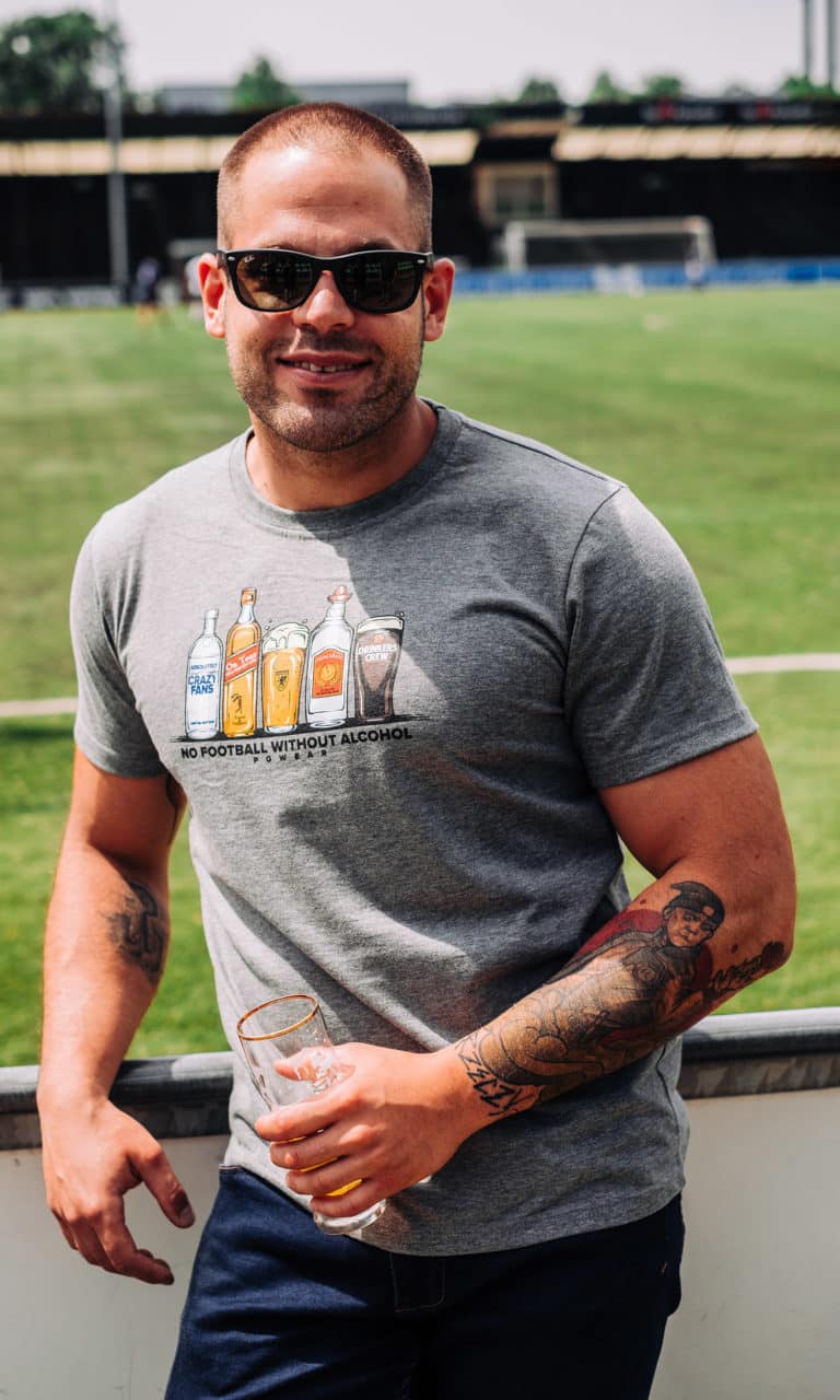 T-shirt "No Football Without Alcohol"