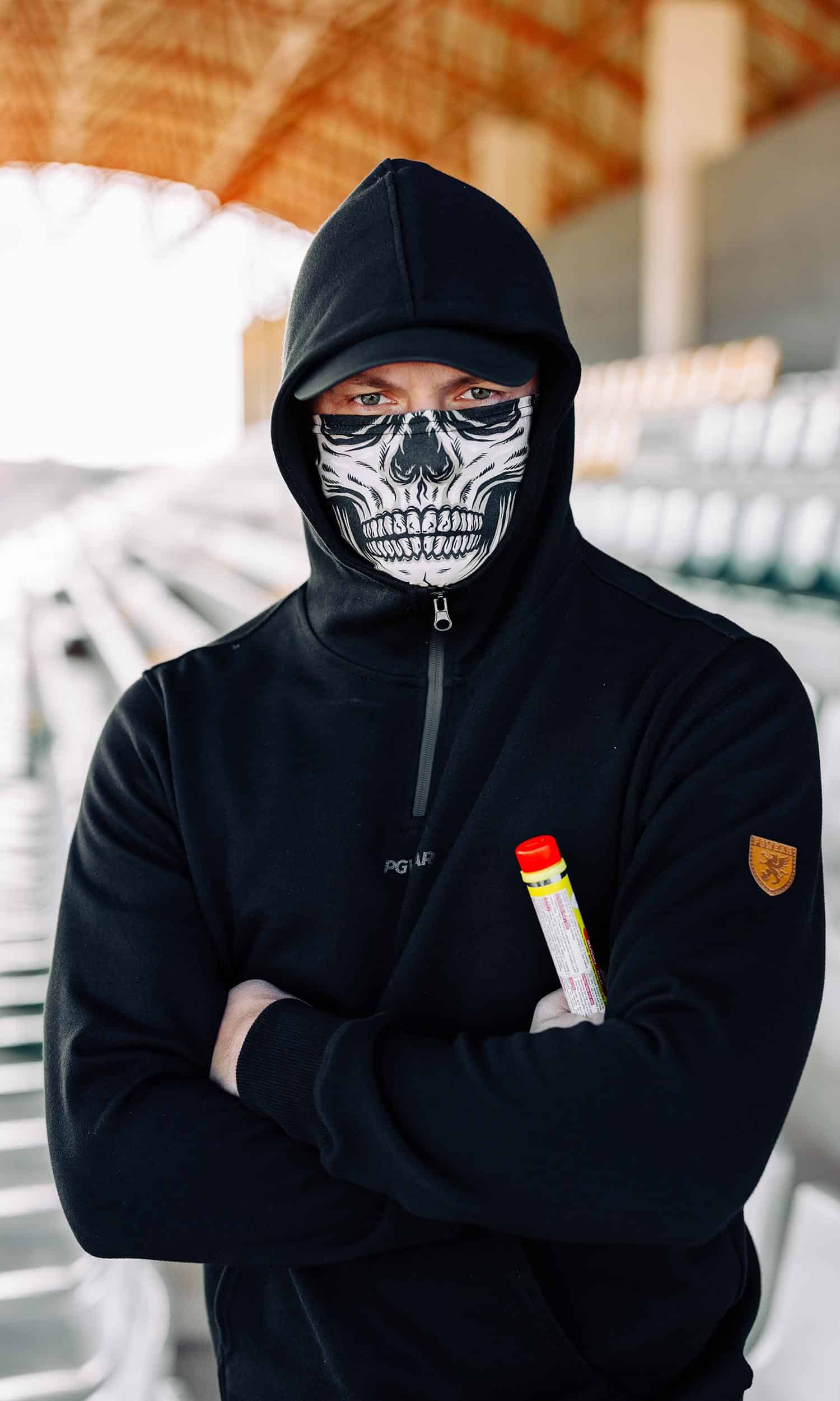 Mask Hoodie Skull - PGwear Ultras Sportswear
