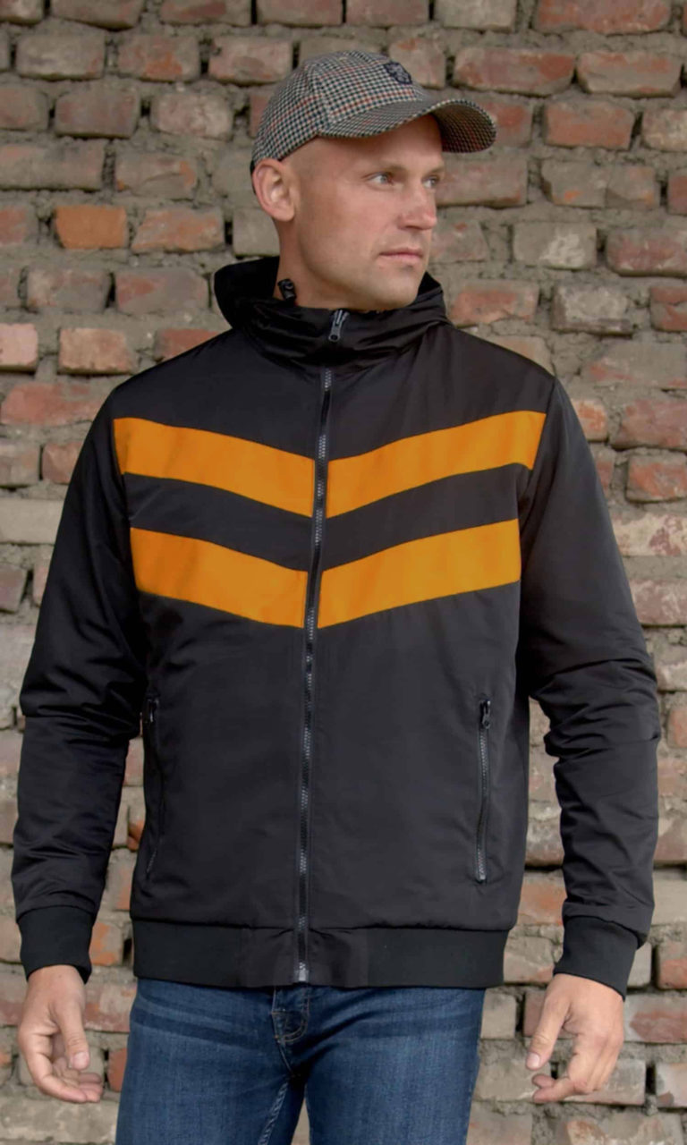 Wendejacke "Chameleon" Schwarz/Gelb