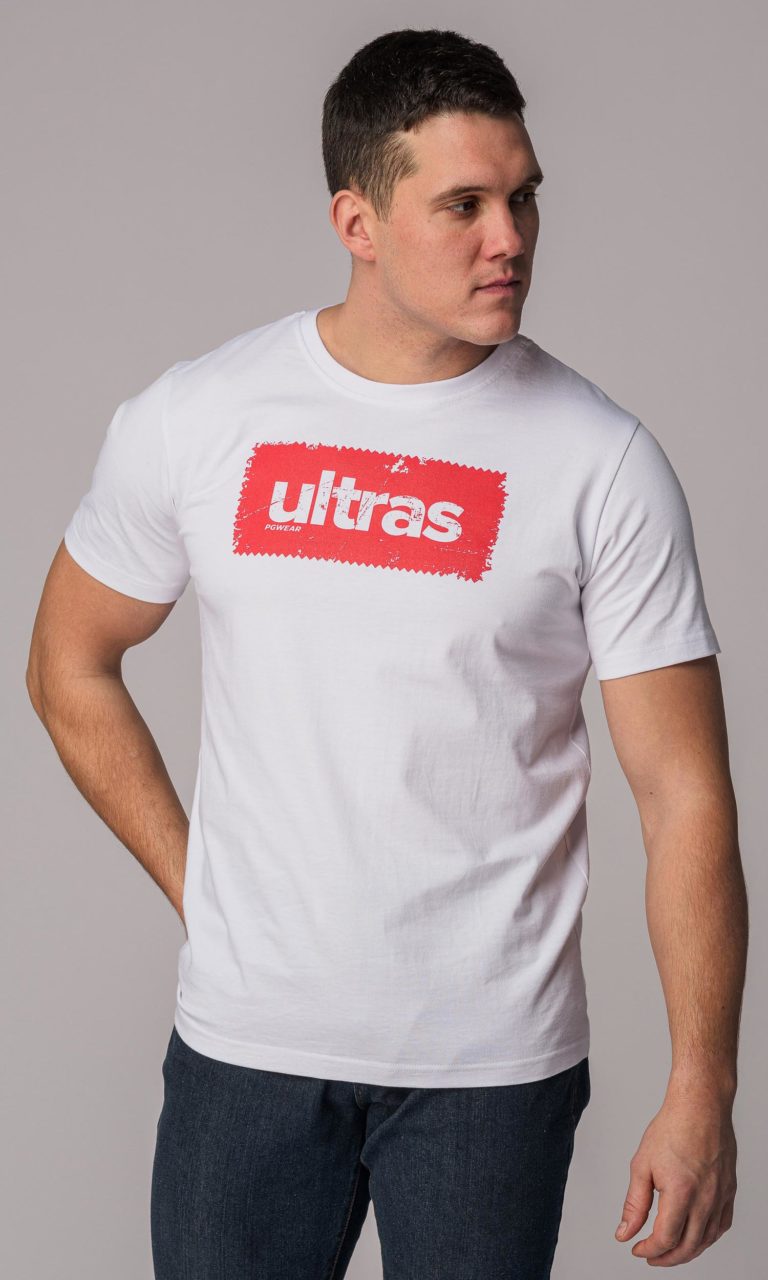 T-shirt "Ultras" Weiß/Rot