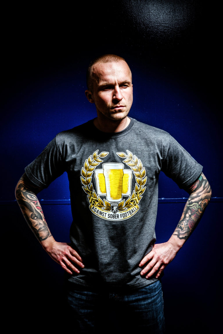 T-shirt "Against Sober Football"
