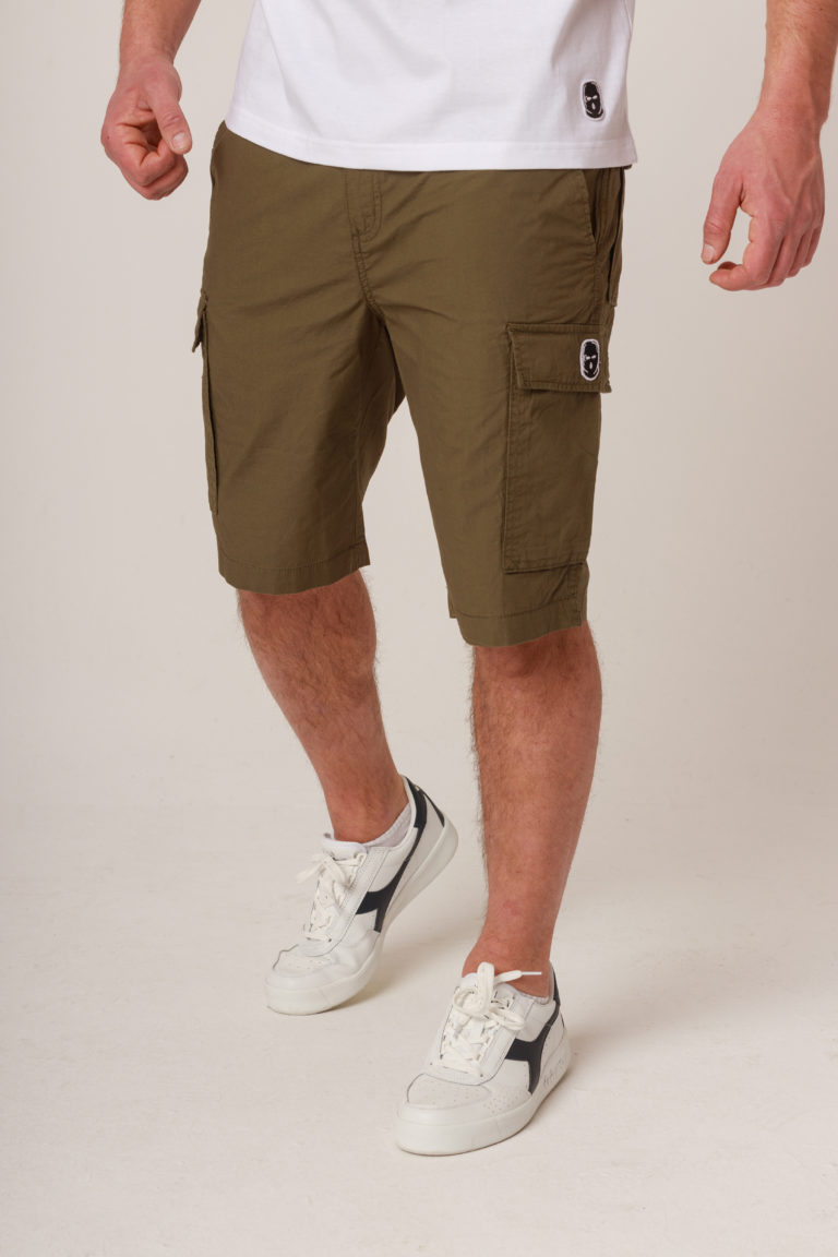 Cargo Shorts "Script" No Respect Olive
