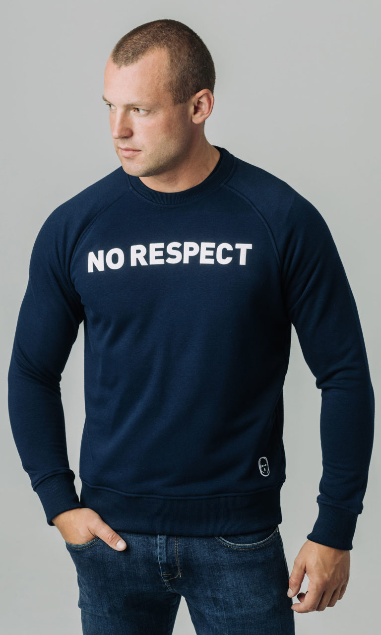 Sweatshirt "Slogan" No Respect Navy