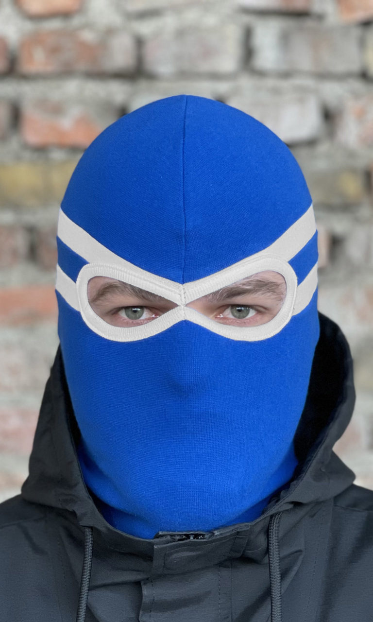Kominiarka "Clash" Niebiesko/Biała