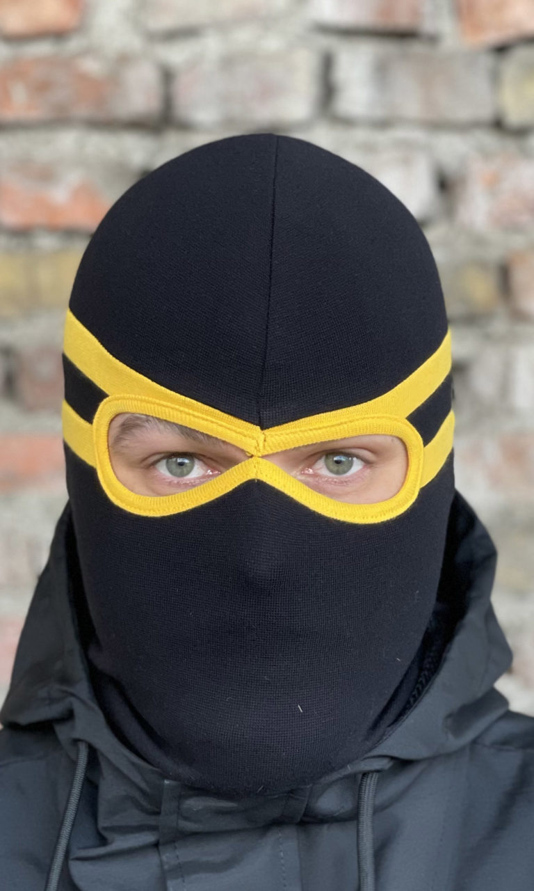 Kominiarka "Clash" Czarno/Żółta