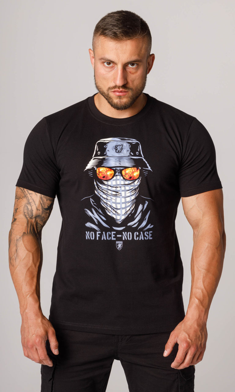 T-shirt "No Face - No Case" Schwarz