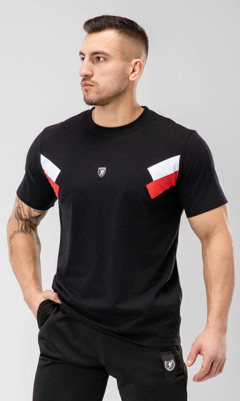 T-shirt "Mission" Rot/Weiß