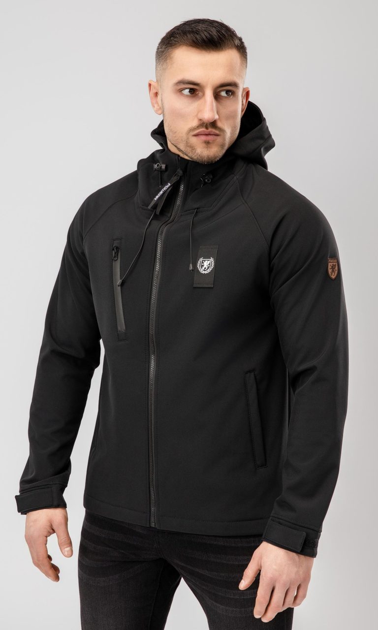 Full Face Softshell Jacke "Aggressive" Schwarz