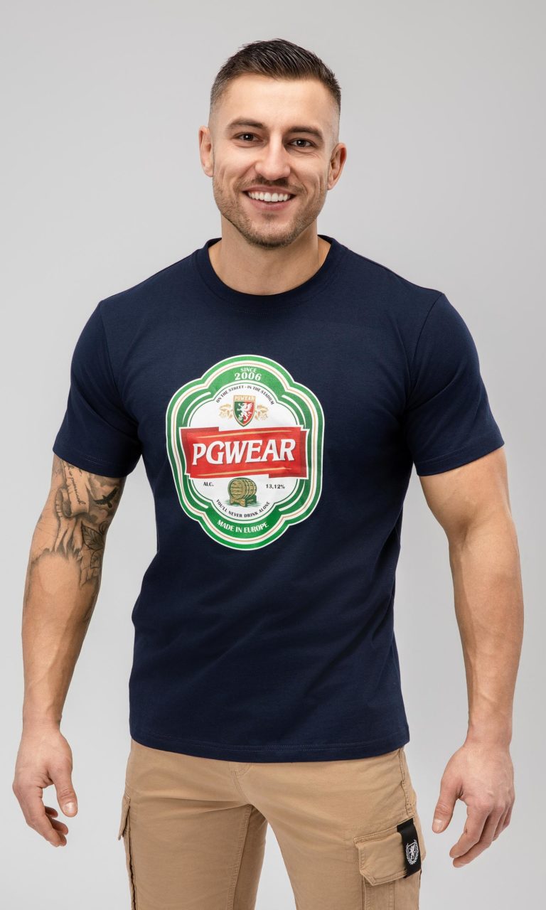 T-shirt "Label" Navy