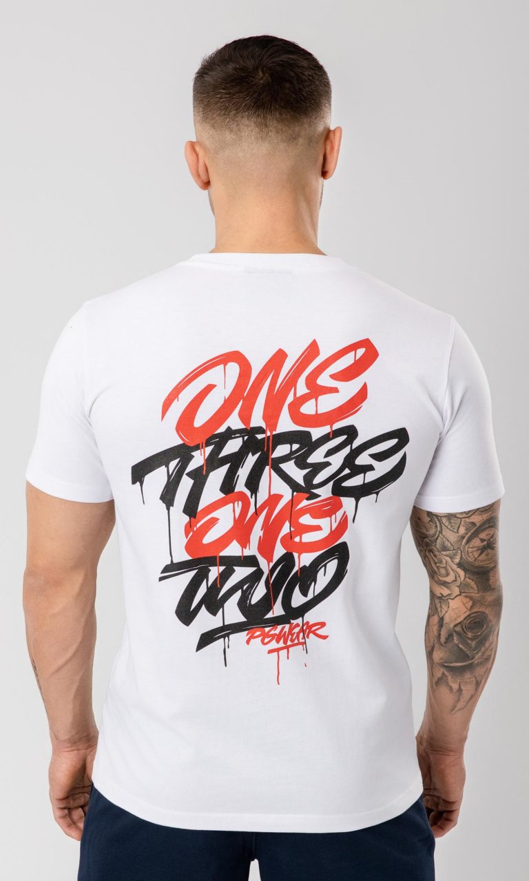 T-shirt "Tagging" Weiß
