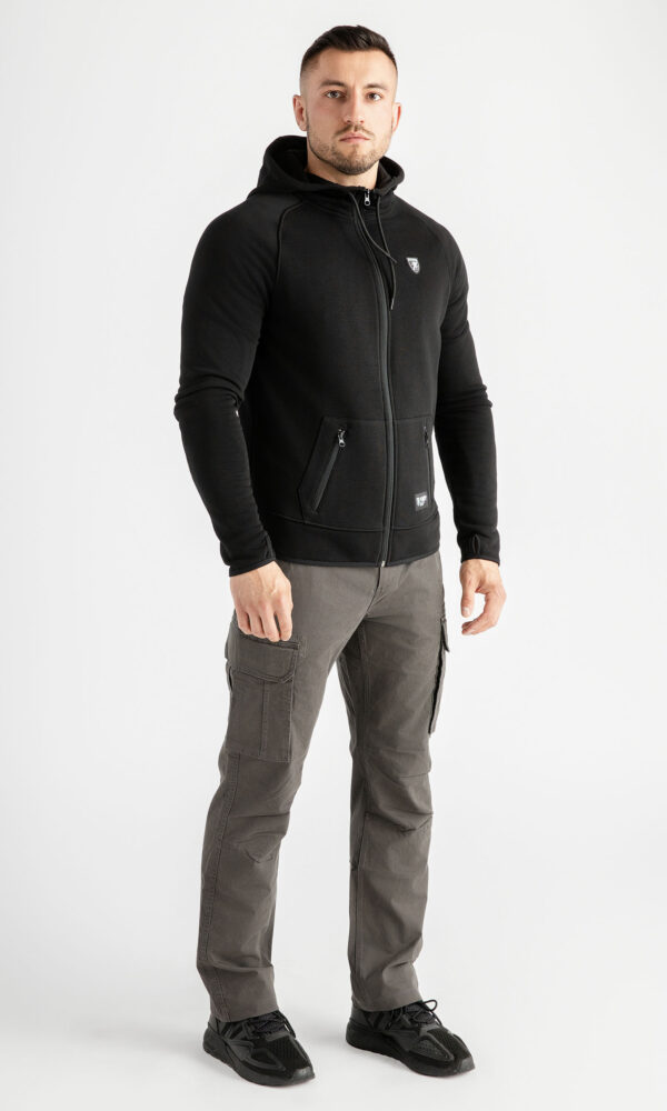 Alternative view of Full Face Hoodie "Motto" Black