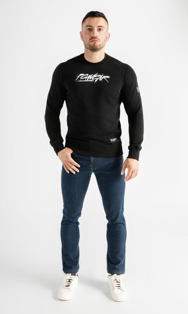 Alternative view of Sweatshirt "Lettering" Black