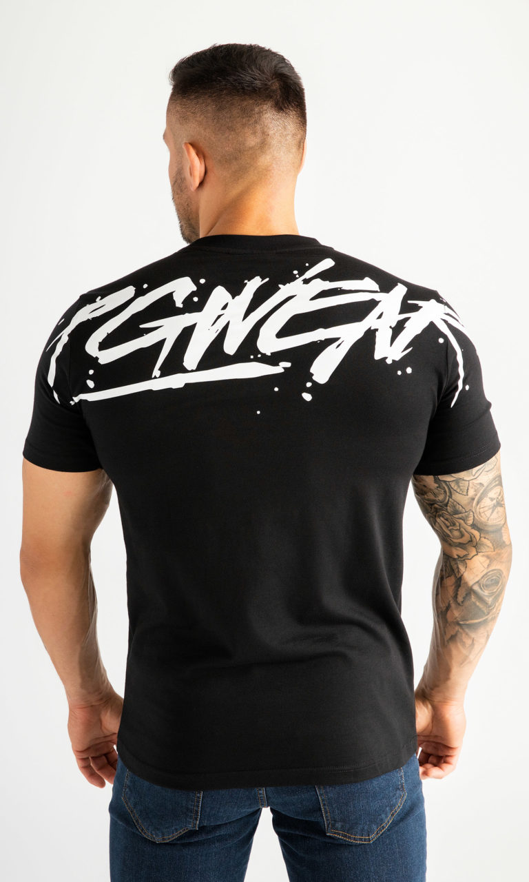 T-shirt "Inscription" Schwarz