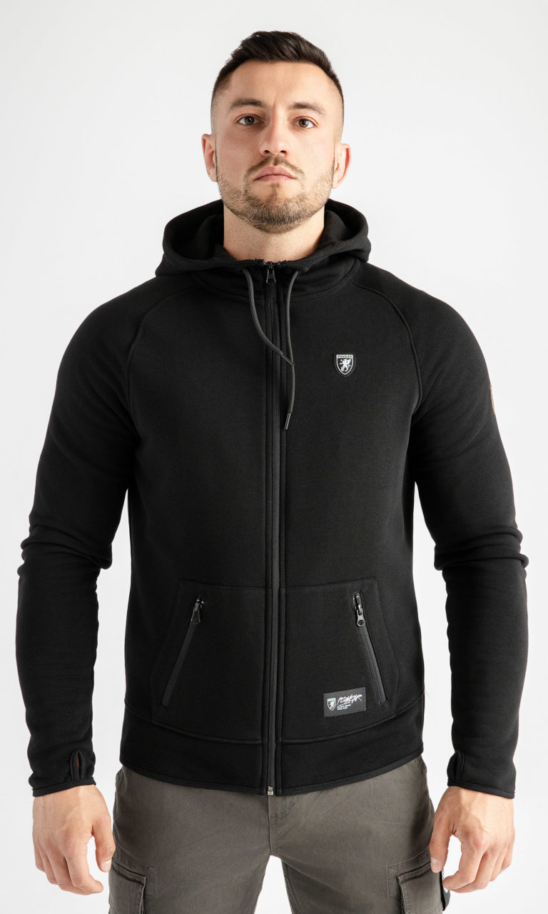 Kapuzenpullover "Stroke" Schwarz