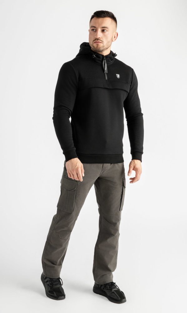 Alternative view of Full Face Hoodie "Ground Zero" Black