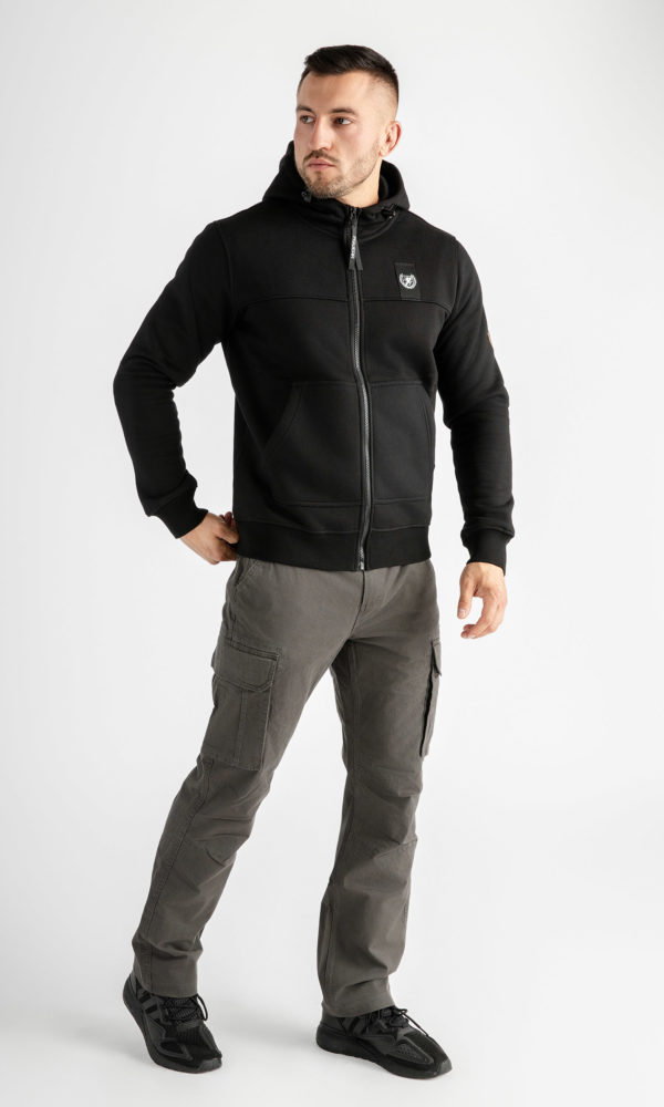 Alternative view of Bluza kaptur "One Three One Two" Black