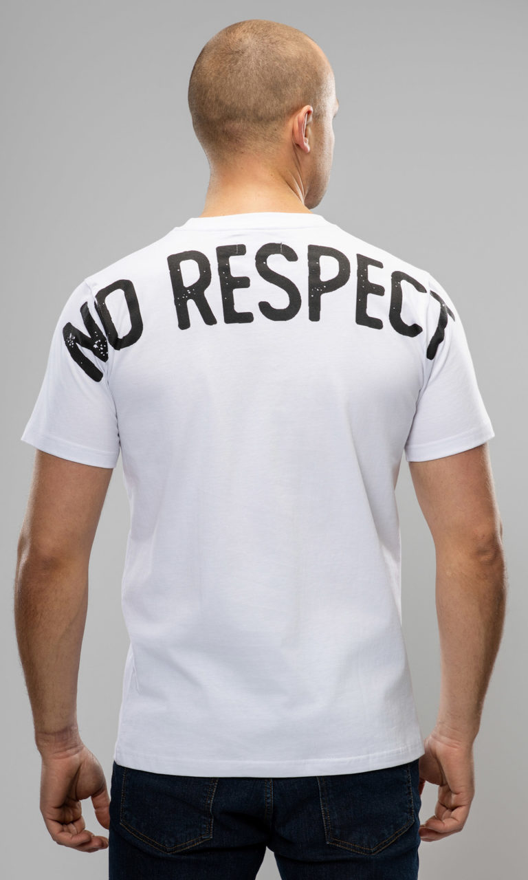 T-shirt "Shoulder" No Respect White