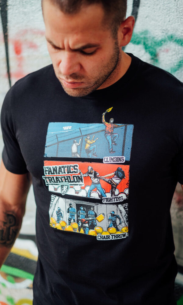 Alternative view of T-shirt "Fanatics Triathlon" Black