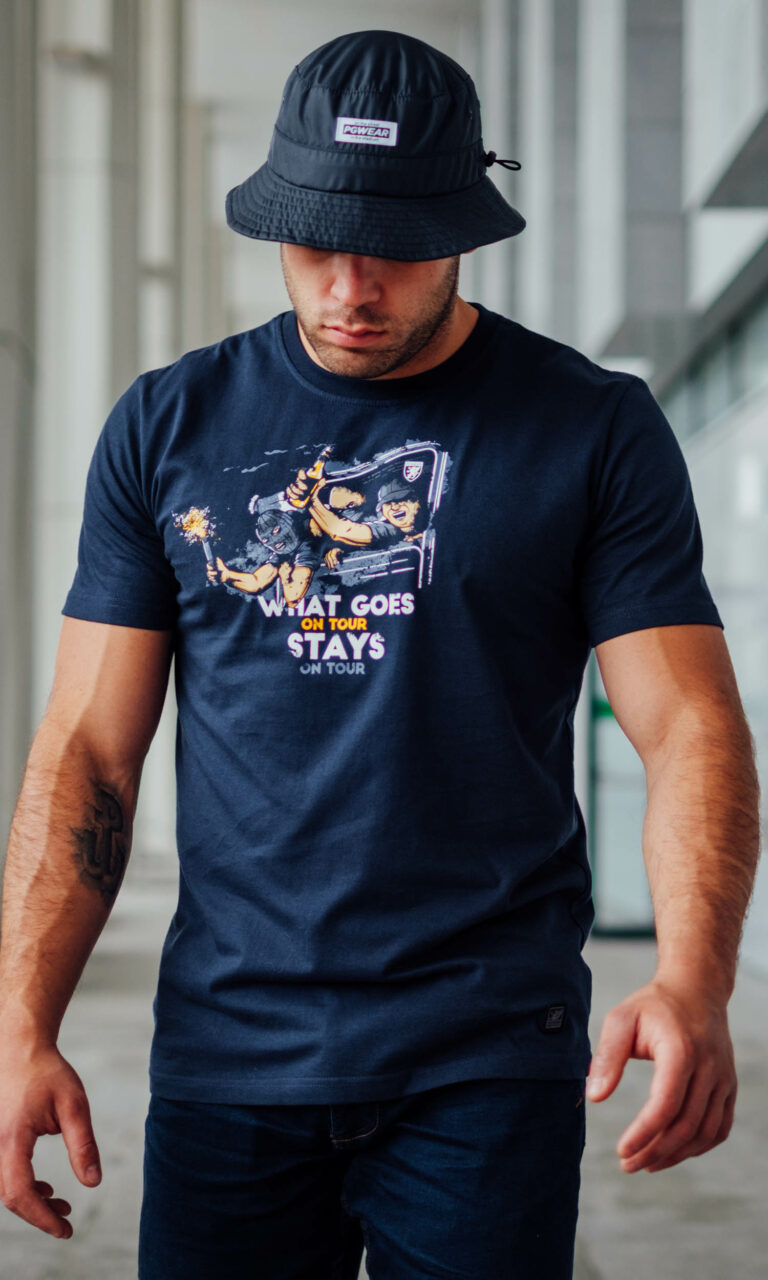 T-shirt "What goes on tour" Navy