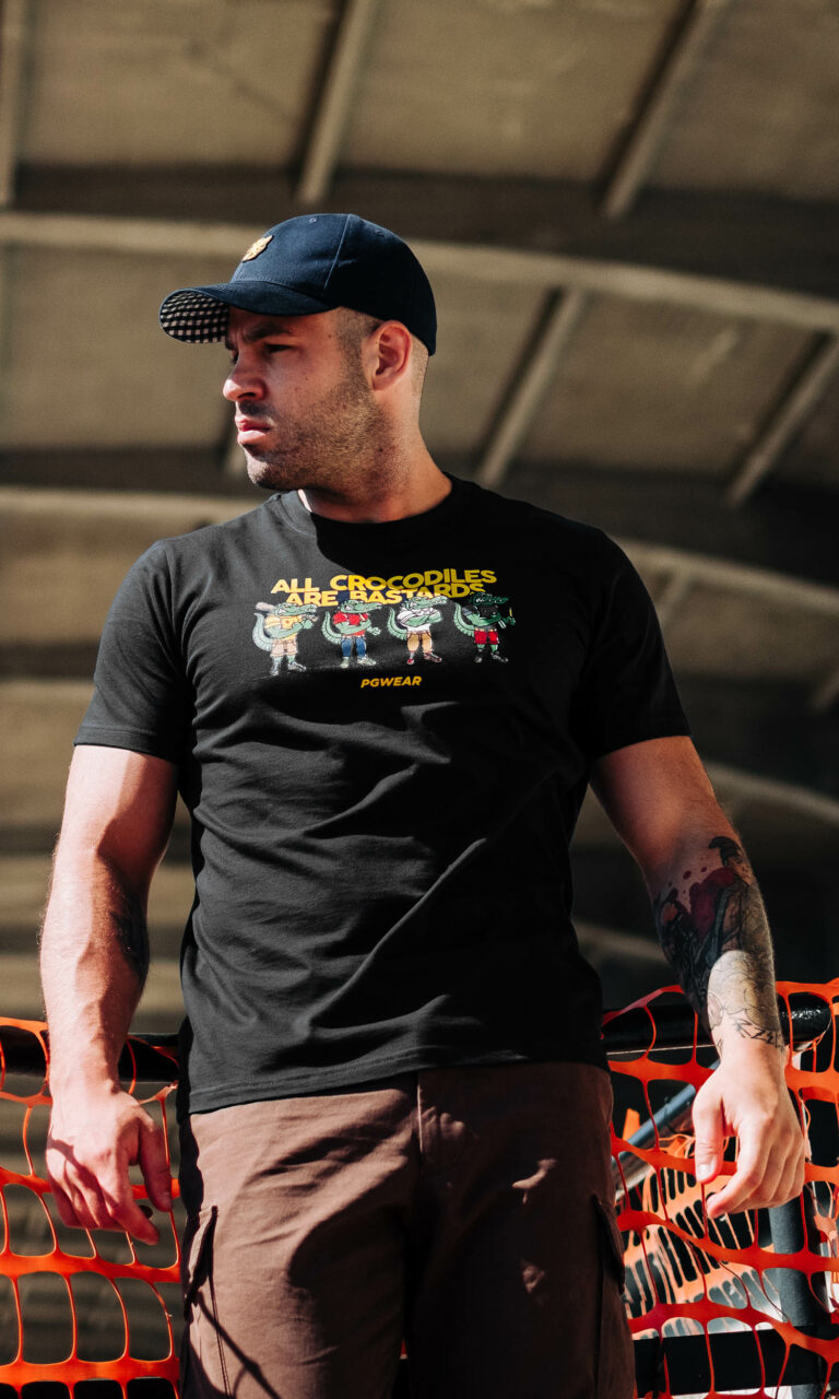 T-shirt "Crocodiles" Black