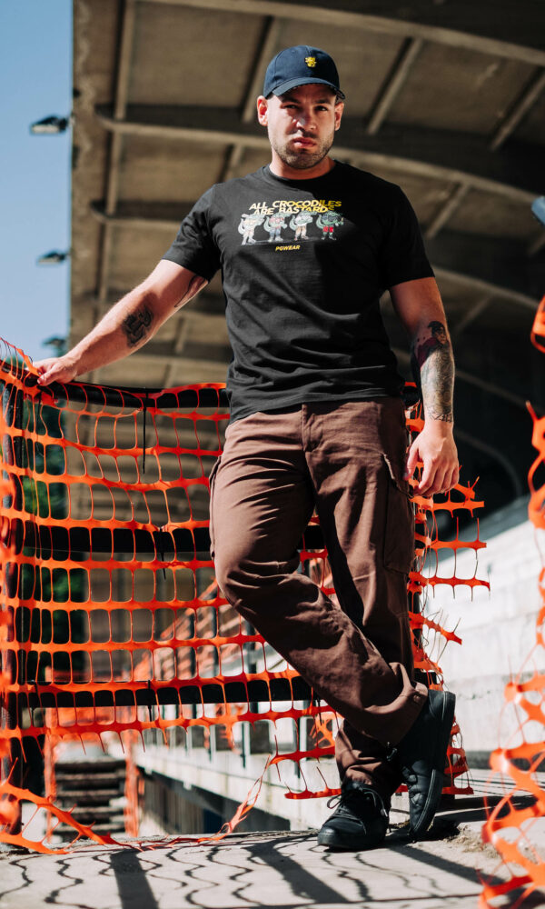 Alternative view of T-shirt "Crocodiles" Black