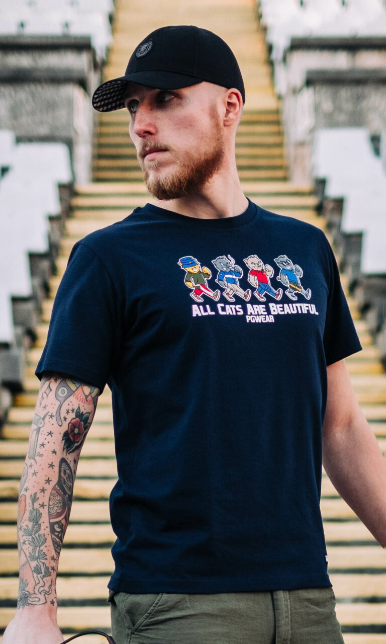 T-shirt "All Cats" Navy