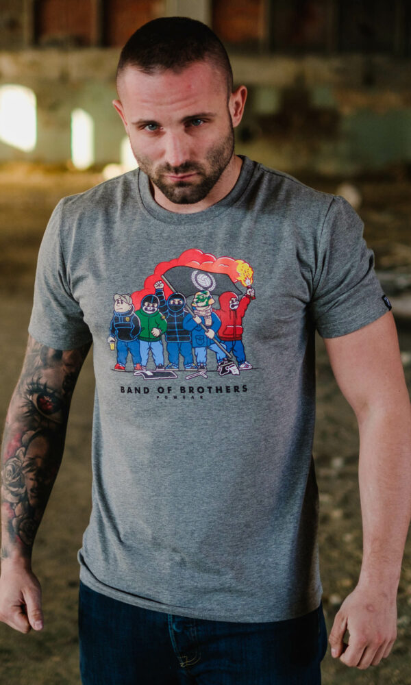 Alternative view of T-shirt "Band of Brothers" Grau