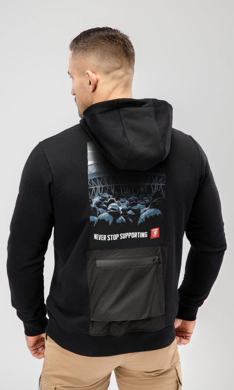 Full Face Zip Hoodie "NSS" Black