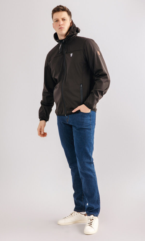 Alternative view of Full Face Softshell Jacket "Risk" Black