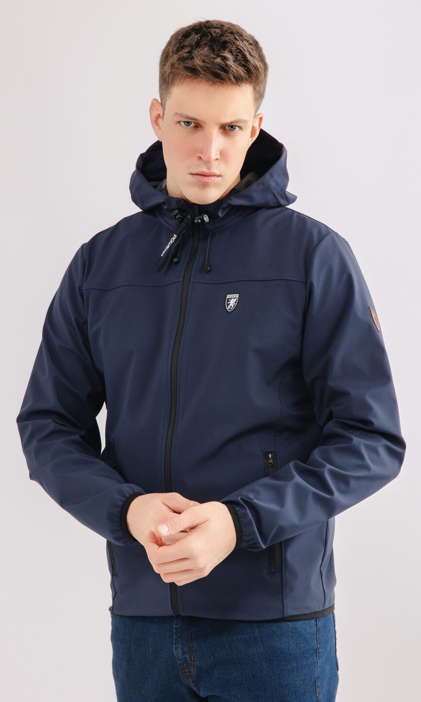 Full Face Softshell Jacket "Risk" Navy