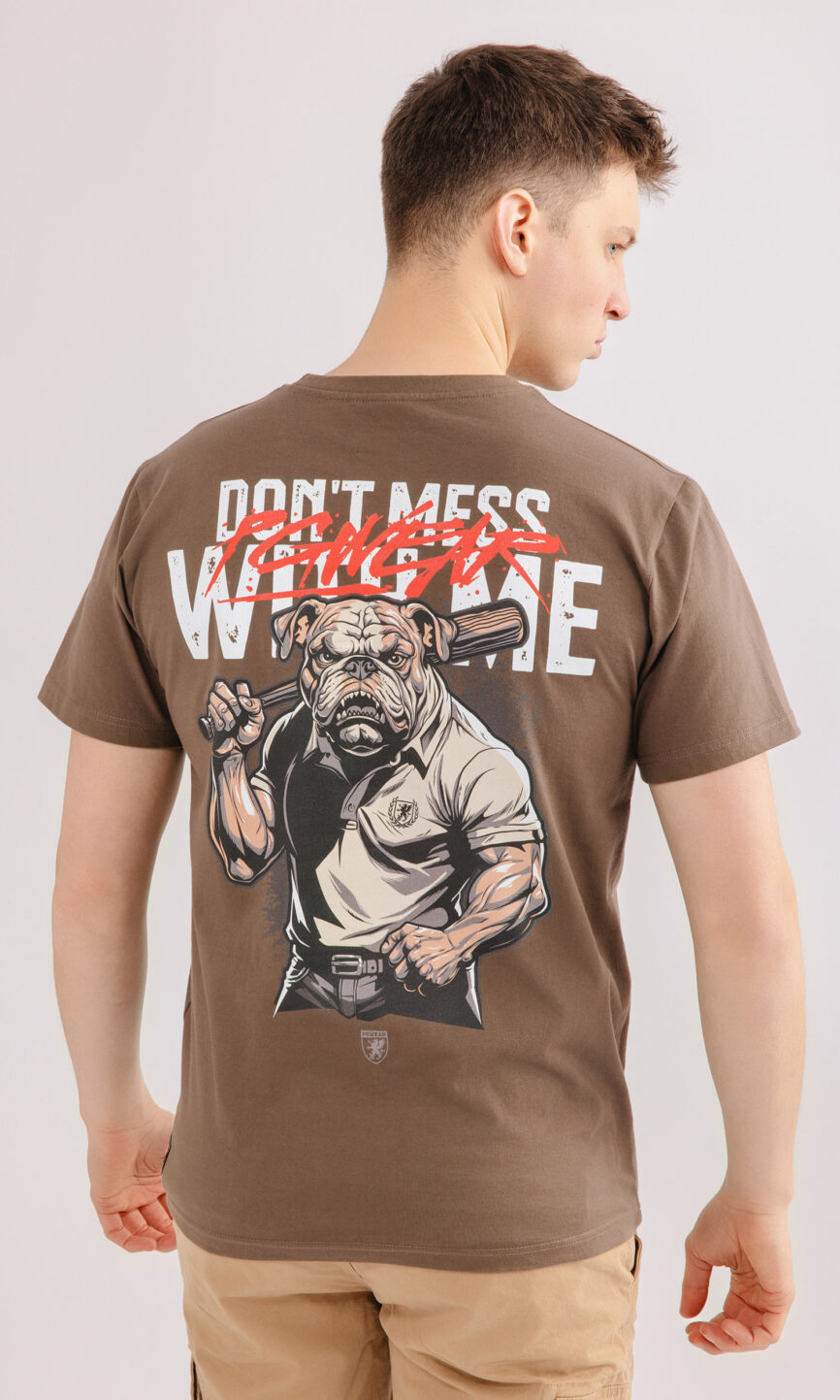 T-shirt "Mess" Brown