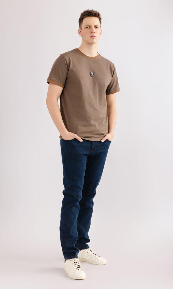 Alternative view of T-shirt "Ringer" Brown