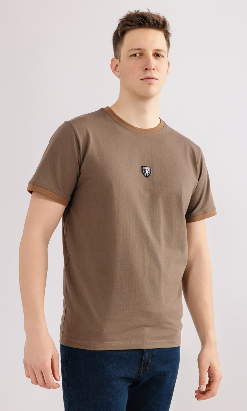 T-shirt "Ringer" Braun