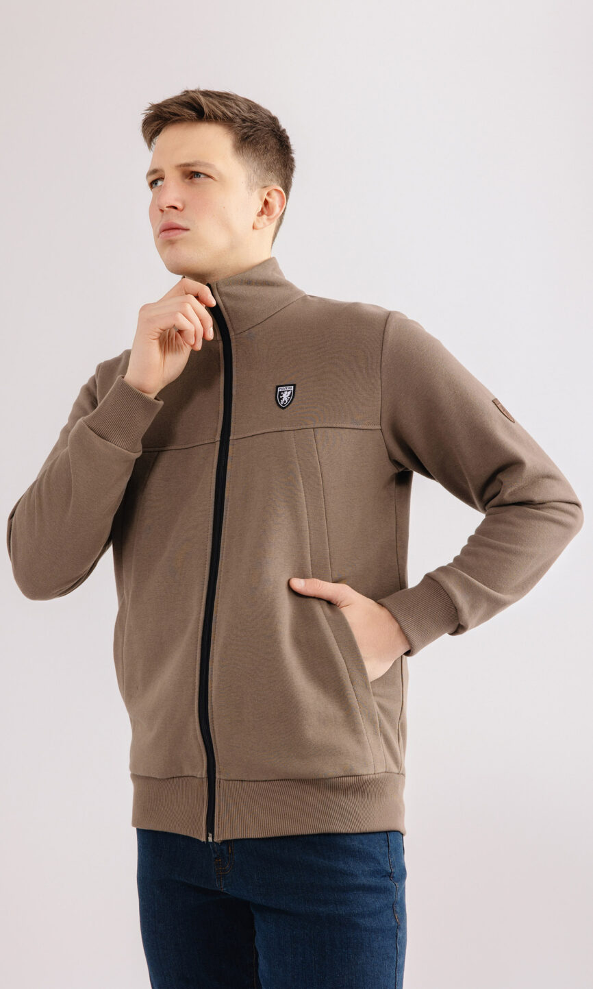 Sweatshirt "Collar" Braun