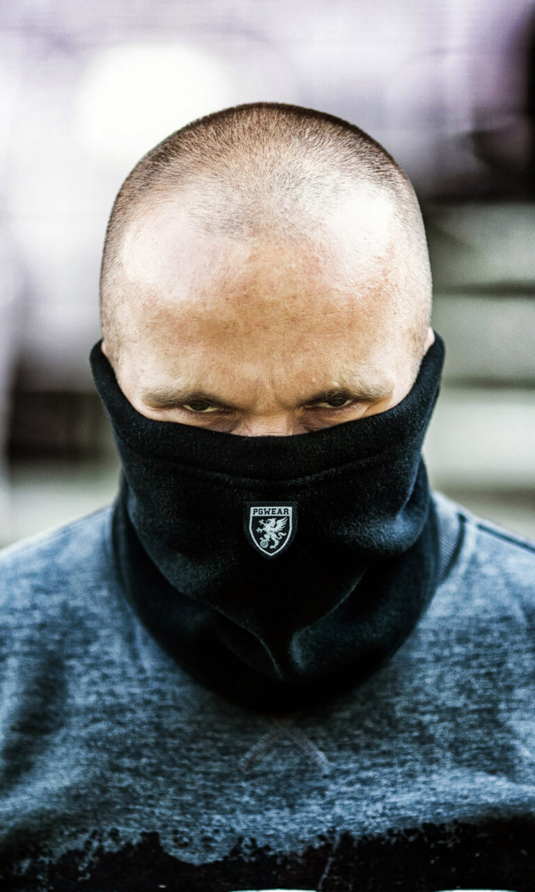 Balaclava NET Black/Yellow - PGwear Ultras Sportswear