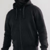 Full Face Zip Hoodie "Factor" Black