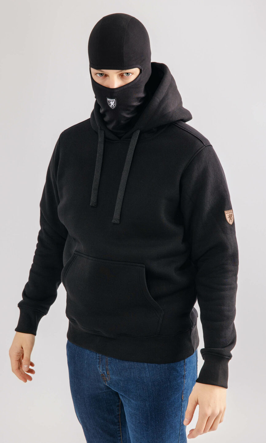 Full Face Hoodie "Structure" Black