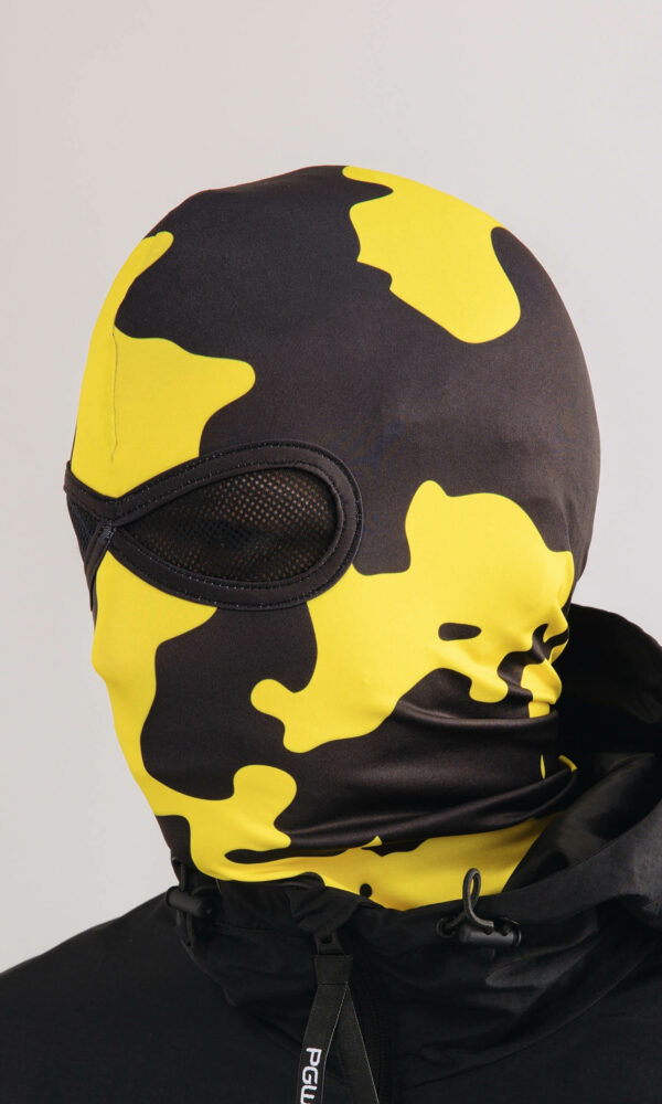 Alternative view of Balaclava "Camouflage" Black/Yellow