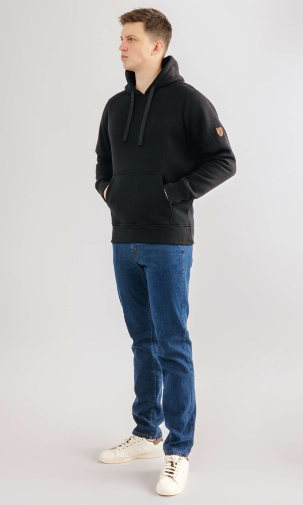 Alternative view of Bluza z kominiarką "Structure" Black