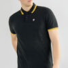 Poloshirt "David" Schwarz/Gelb