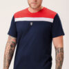 T-shirt "Quintessence" Navy White/Red