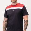 T-shirt "Quintessence" Schwarz Rot/Schwarz