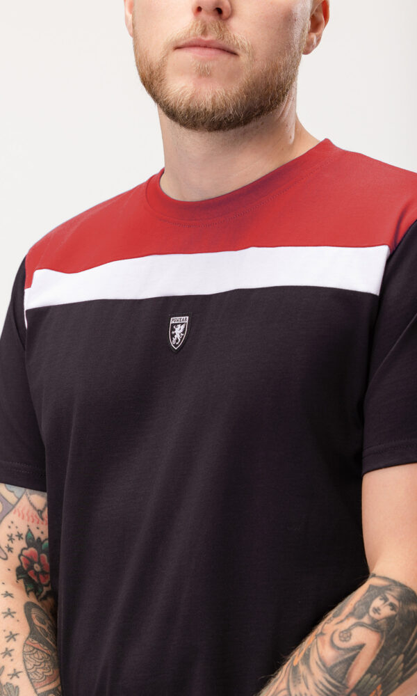 Alternative view of T-shirt "Quintessence" Schwarz Rot/Schwarz
