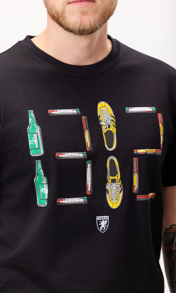 Alternative view of T-shirt "Jigsaw Puzzles" Schwarz