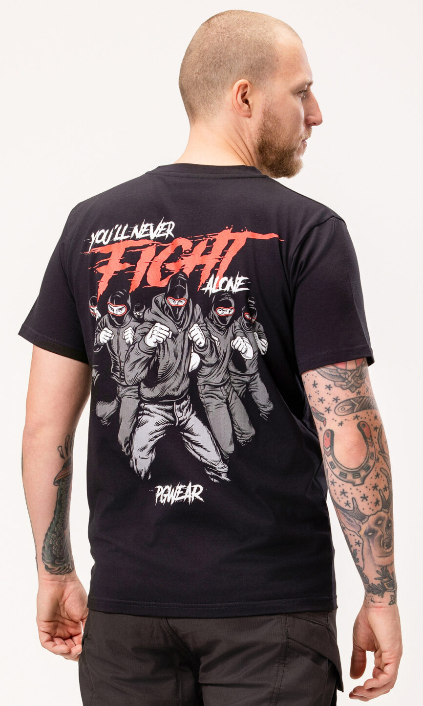 T-shirt "Fight" Schwarz