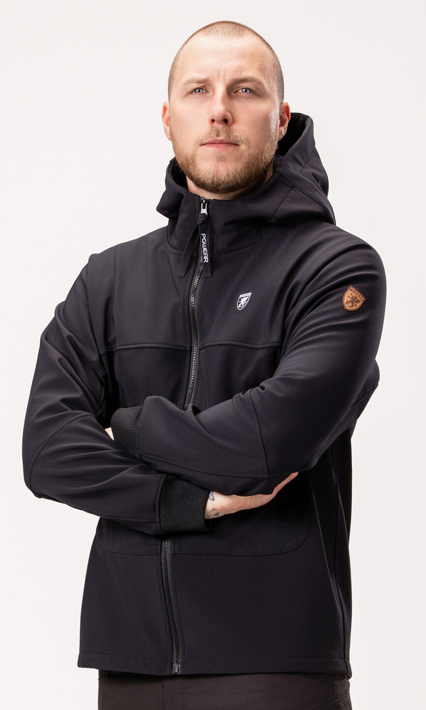 Full Face Softshelljacke "Struggle" Schwarz